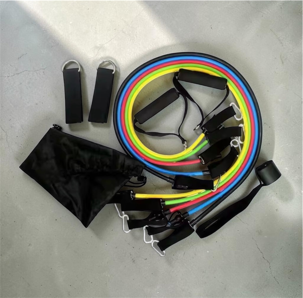 Set Complet Tensiofit — 5 Bandes de Résistance avec Accessoires