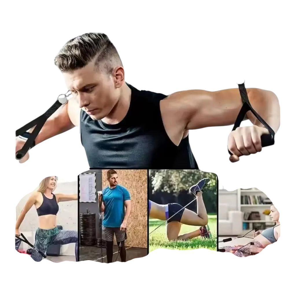 Set Complet Tensiofit — 5 Bandes de Résistance avec Accessoires